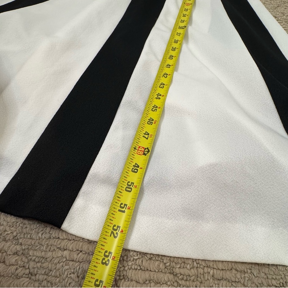 Vintage 60s/70s maxi Dress Harlequin Fit and Flare Size Medium Black and White - Picture 13 of 13